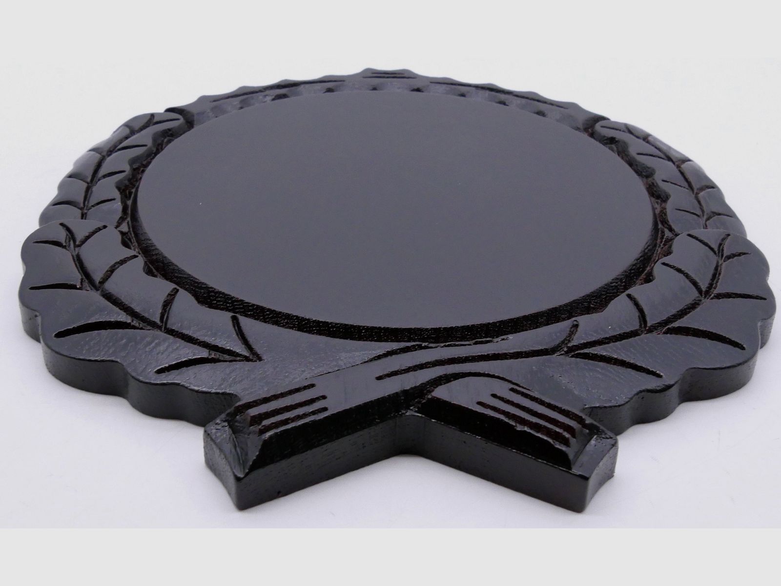 Geschnitzte Eichenholzschilder für Keilerwaffen Dunkel 17 cm