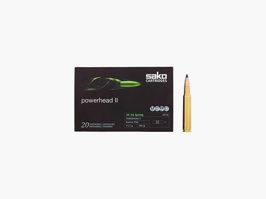 SAKO MUNIZ. CAL.30-06 POWERHEAD II BARNES TTSX 180 GRS 497A