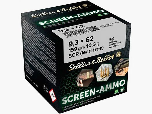 Sellier & Bellot 9,3x62 10,3g/159GR SCR (Screen-Ammo) 50 cartucce