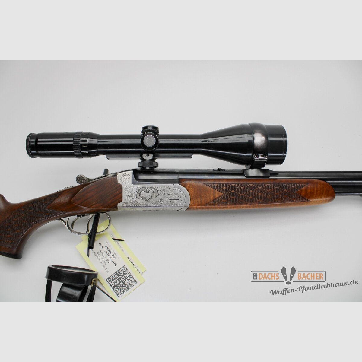 BBF Bockbüchsflinte Antonio Zoli Kal. 16/70 + .6,5x57R mit EStL .22 Hornet und S&B 2,5-10x56, Bild 6 von 8