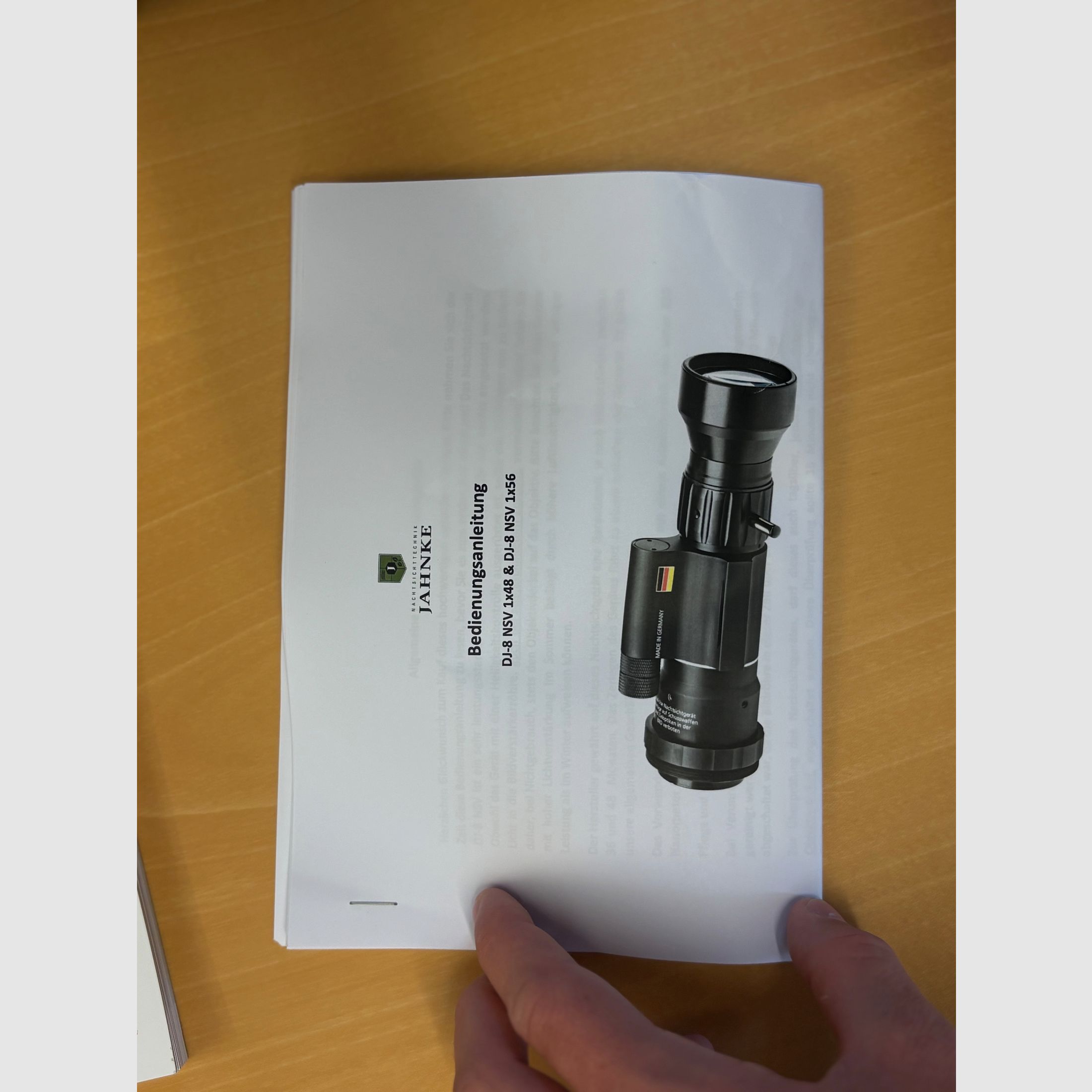 Dispositivo per visione notturna Jahnke DJ-8 NSV 1x48, immagine 5 di 6