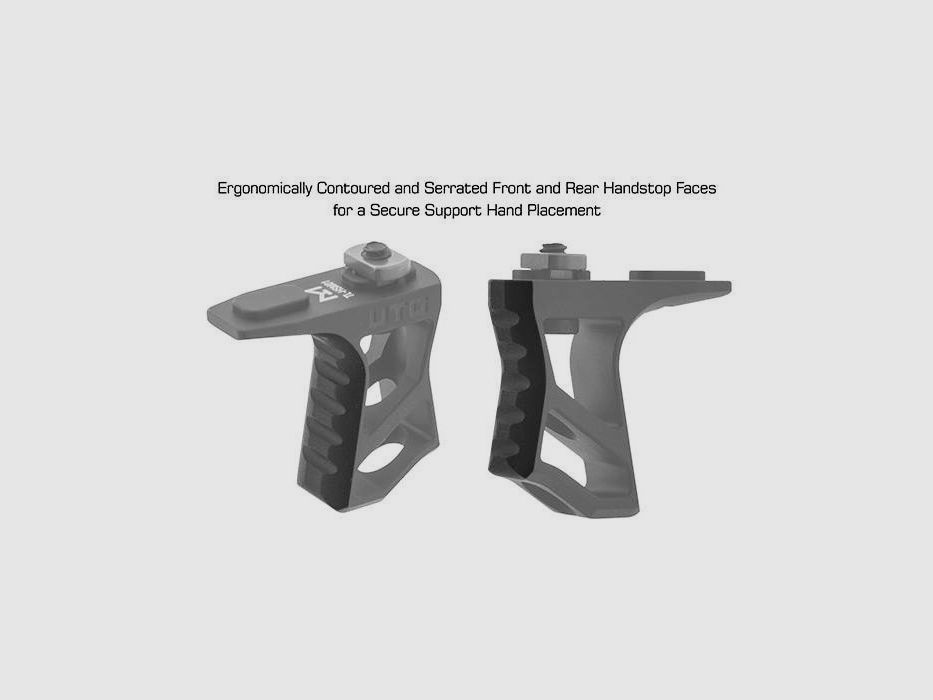 UTG – Impugnatura anteriore Ultra Slim Handstop – M-LOK – Nera – TL-HSM01, immagine 2 di 4