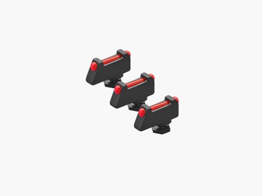 3 Points de Visée Fibre Rouge Pistolet Glock