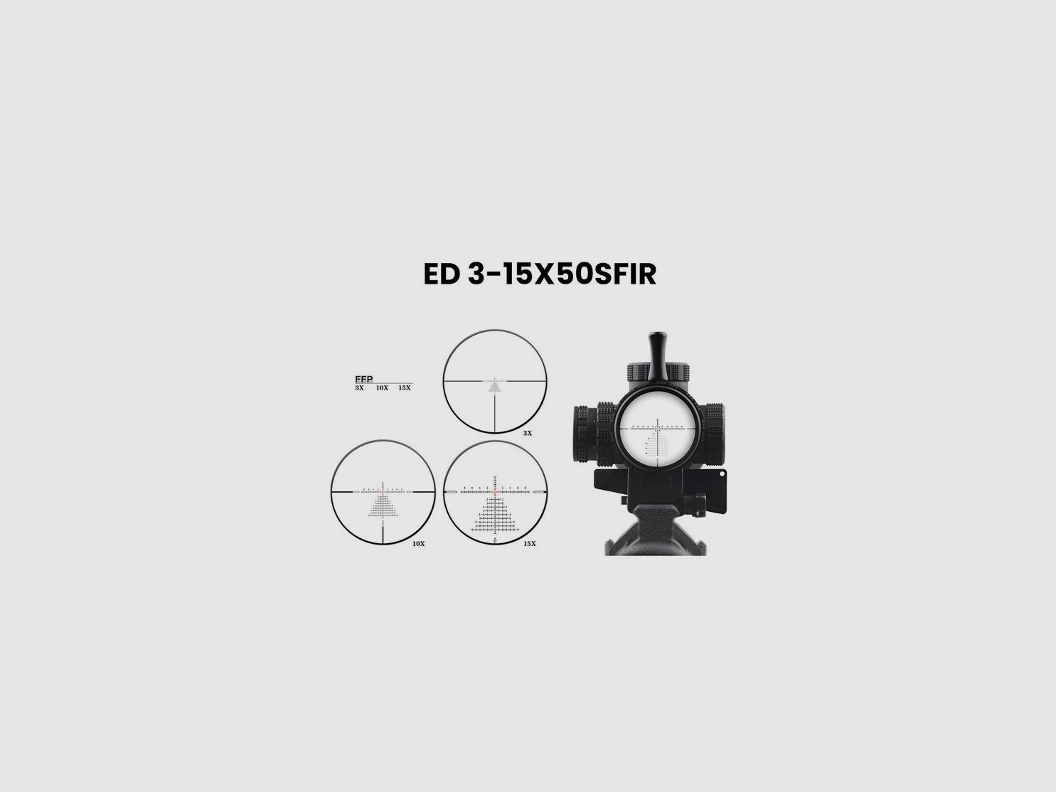 Discovery Optik ED-LHT Gen II 3-15x50 SFIR FFP-Z MRAD, Bild 7 von 10