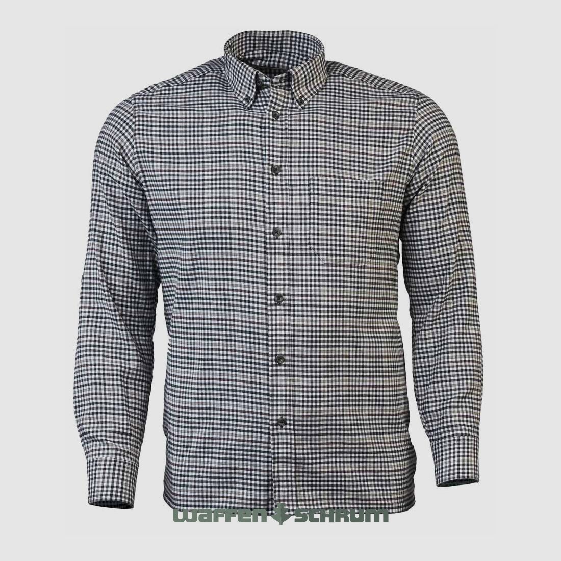 Skogen Hemd 1/1 Arm Button Down Oliv/braun