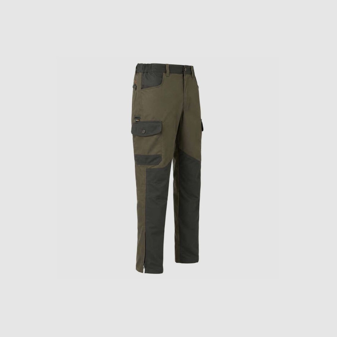 Pantalones de caza para niños kaki en poliéster-algodón repelente al agua, imagen 6 de 16