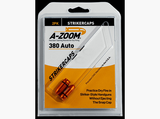 A-Zoom Strikercaps Dummy Patronen Aluminium geanodiseerd .380 ACP 2 Stuks