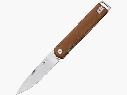 Herbertz Pocket knife liner lock (Brown Micarta handle scales)