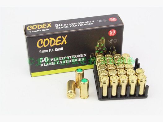 Codex 9mm P.A.K 50 piezas