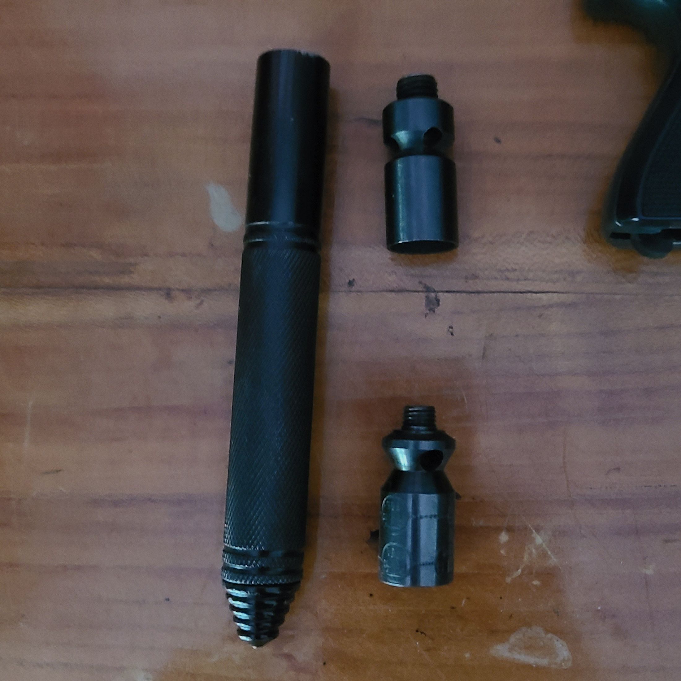 Blank firing pistol record very small 5 cartridges magazine size