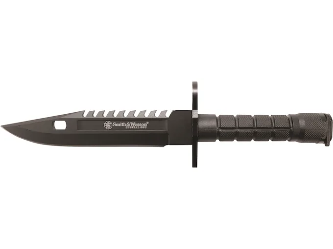 Smith & Wesson – Couteau / 8 Pouces Special Ops M-9 / Lame Fixe / noir