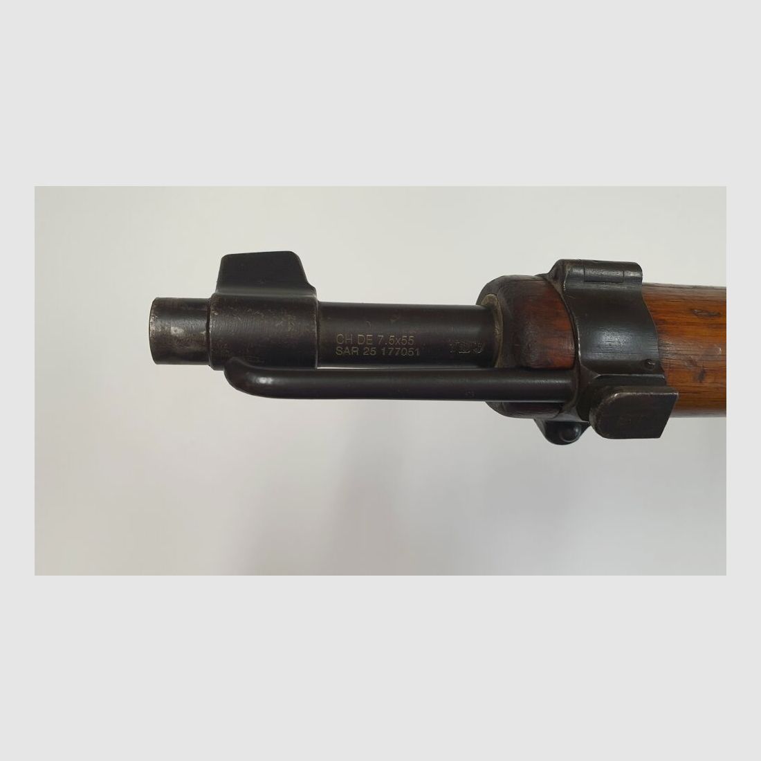 Fabryka broni Bern karabina powtarzalna Fabryka broni Bern Szwajcarski K11 Kaliber 7,5x55 Szwajcarski kompletny z dopasowanymi numerami + bagnet