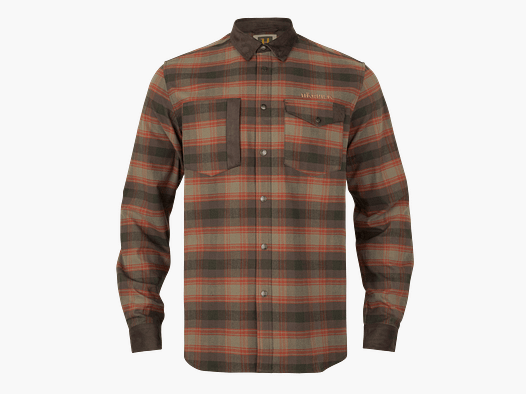 Härkila Aivak L/S Shirt Men Autumn Orange Check M