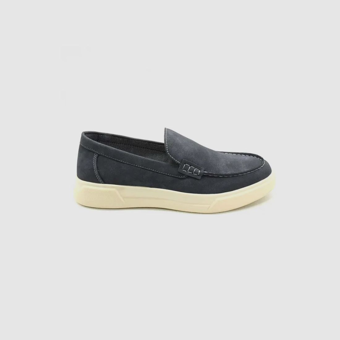 Blauwe textiele mocassins met PU-zool mesh van maat 40 tot 46, afbeelding 6 van 13