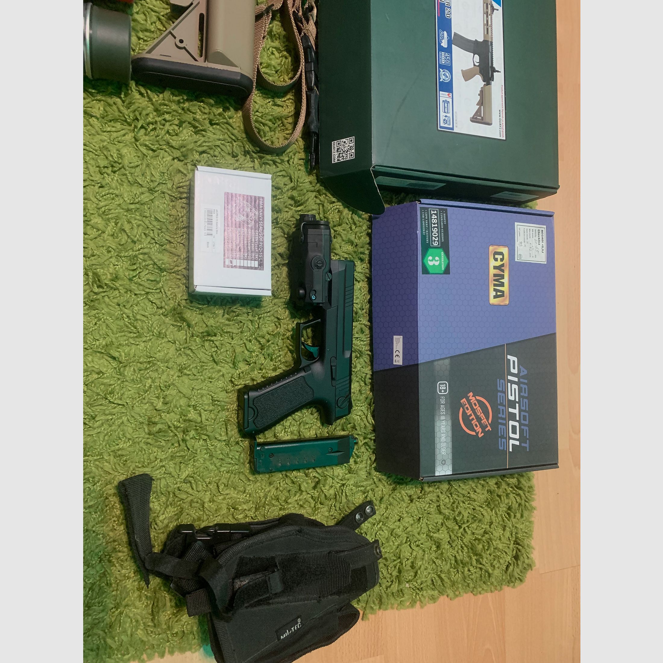 G&G CM16 Raider 2.0 - Desert Tan - Jak nowy (S-AEG, >0,5J)