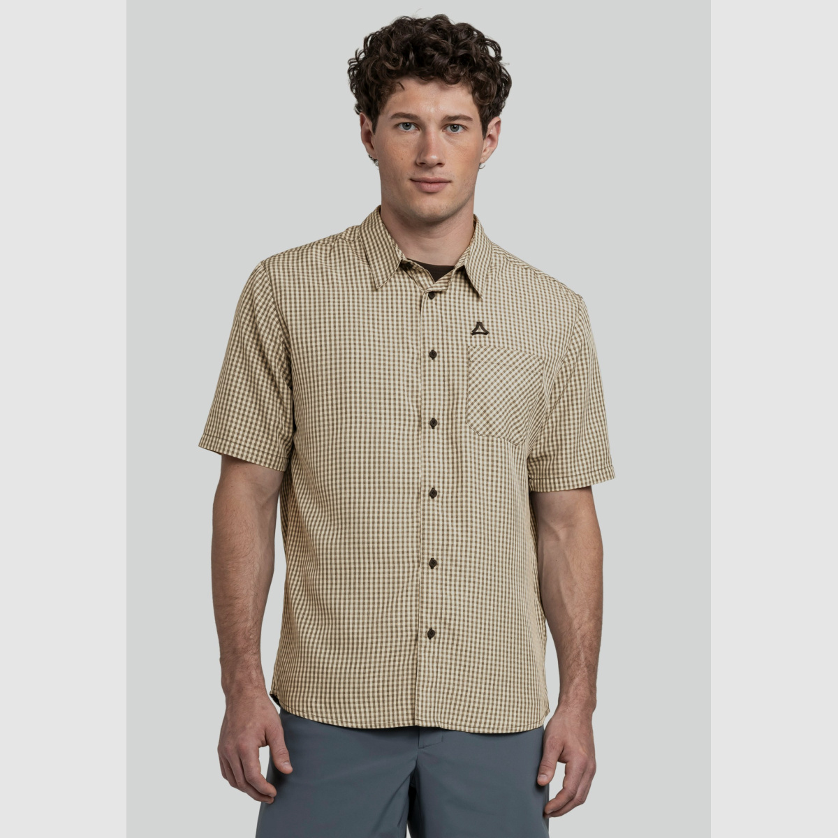 SCHÖFFEL CIRC Shirt Style Dalfoss MEN Beige-Black