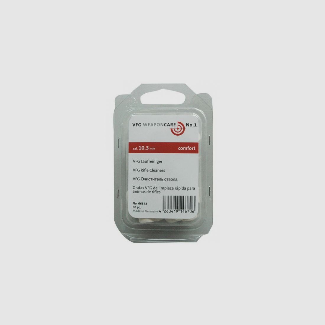 VFG running cleaner for barrels, No. 66873, 10.3 mm