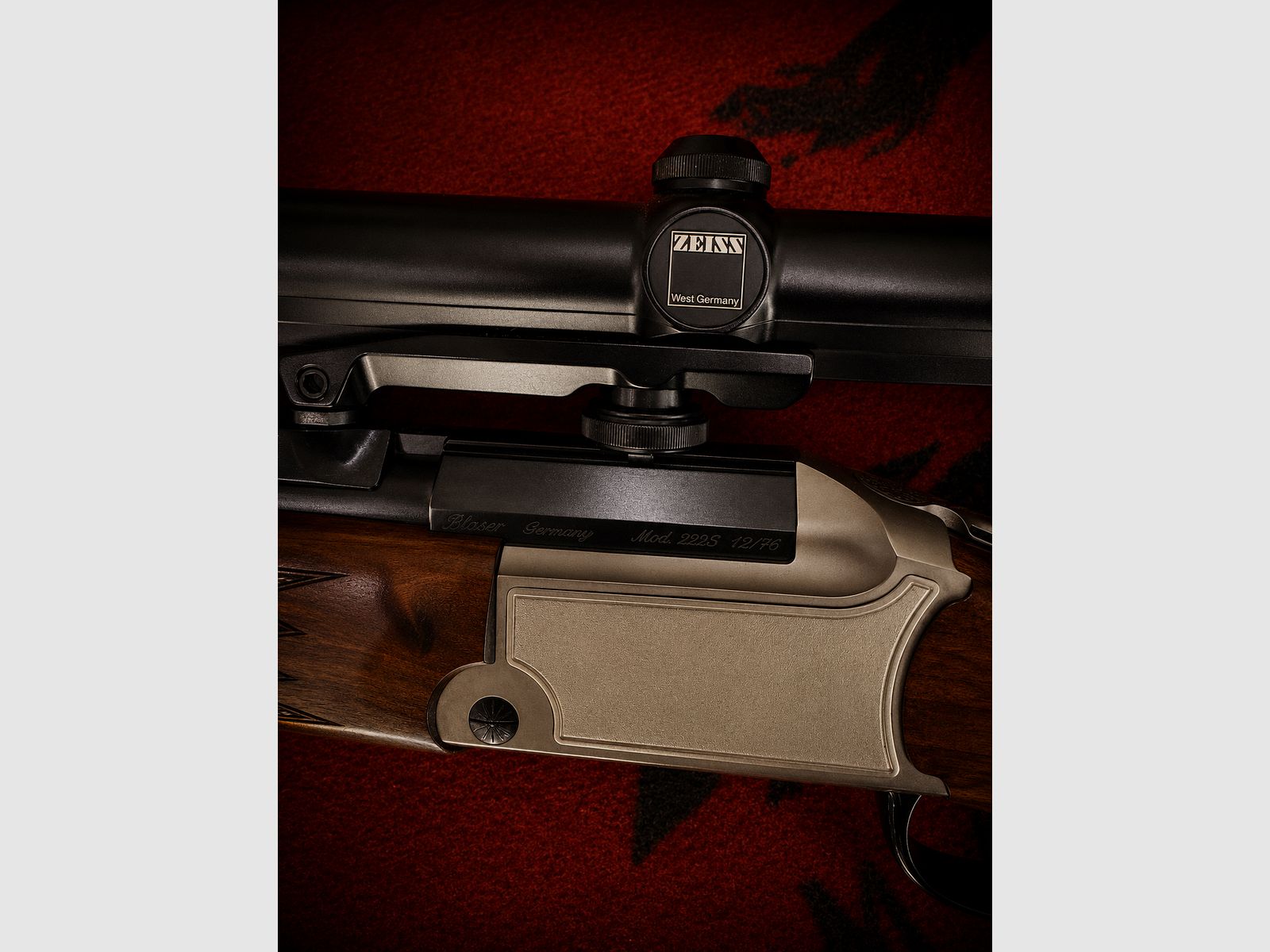 Bockbüchsflinte Blaser +Zeiss+Munition+Kickstop