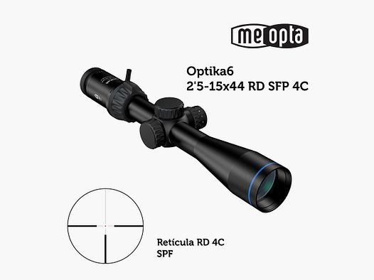 Meopta – Visor MeoPro Optika6 – 2,5-15X44 SFP – RD 4C