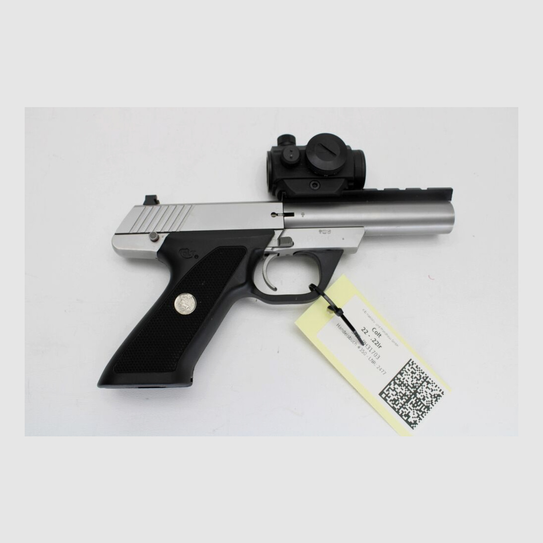 Pistole Colt 22 mit 2 Magazinen und Sight	 .22lr