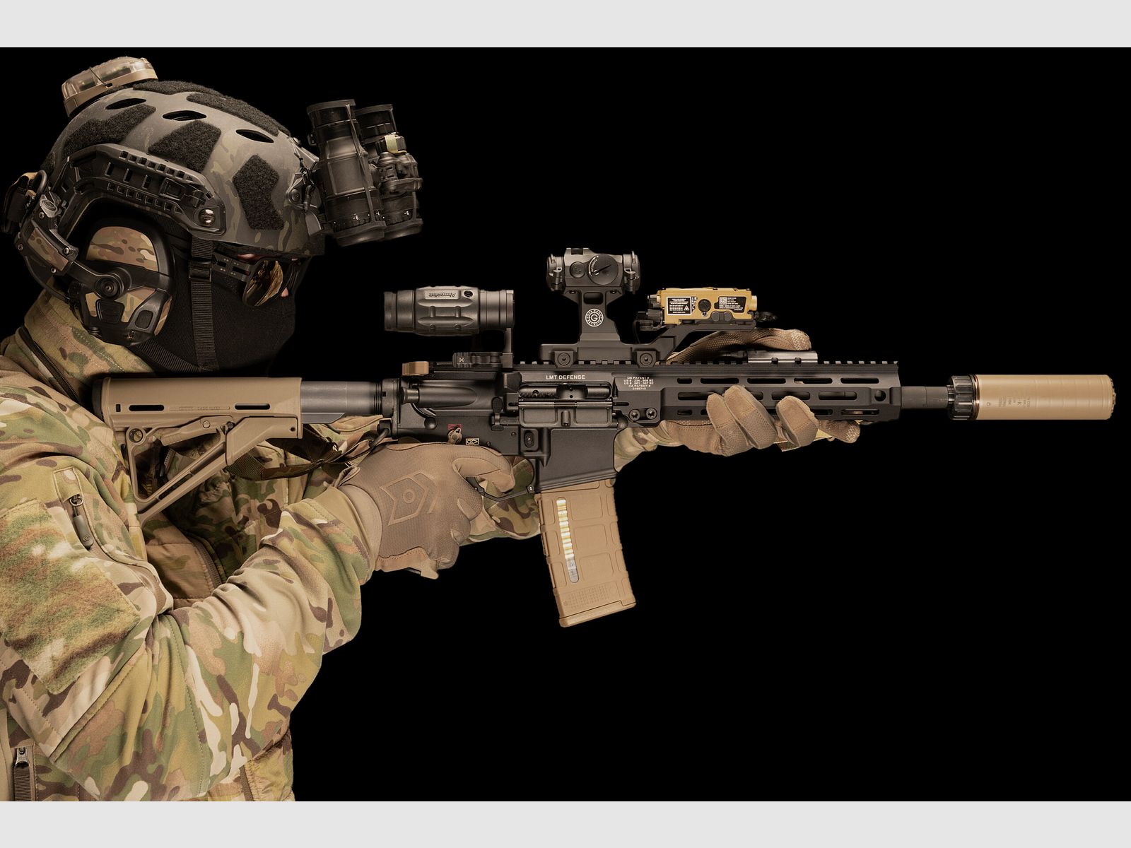 Acheron – Schalldämpfer / ACS-K / HexaLug / 5.56mm / Black, Bild 2 von 5