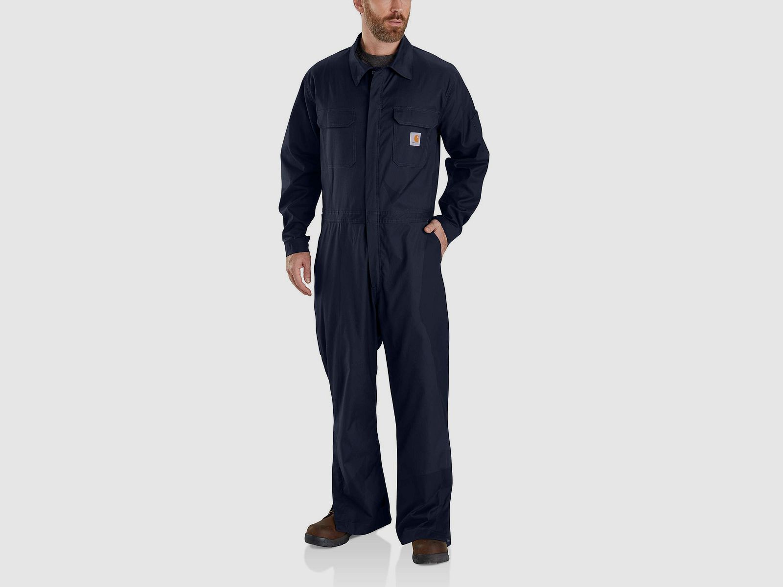 Carhartt Rugged Flex Canvas Overall Men's Navy XXL