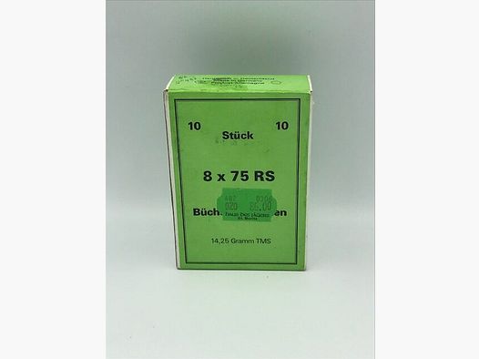WR Sammlermunition 8×75 RS/14.25 GR.