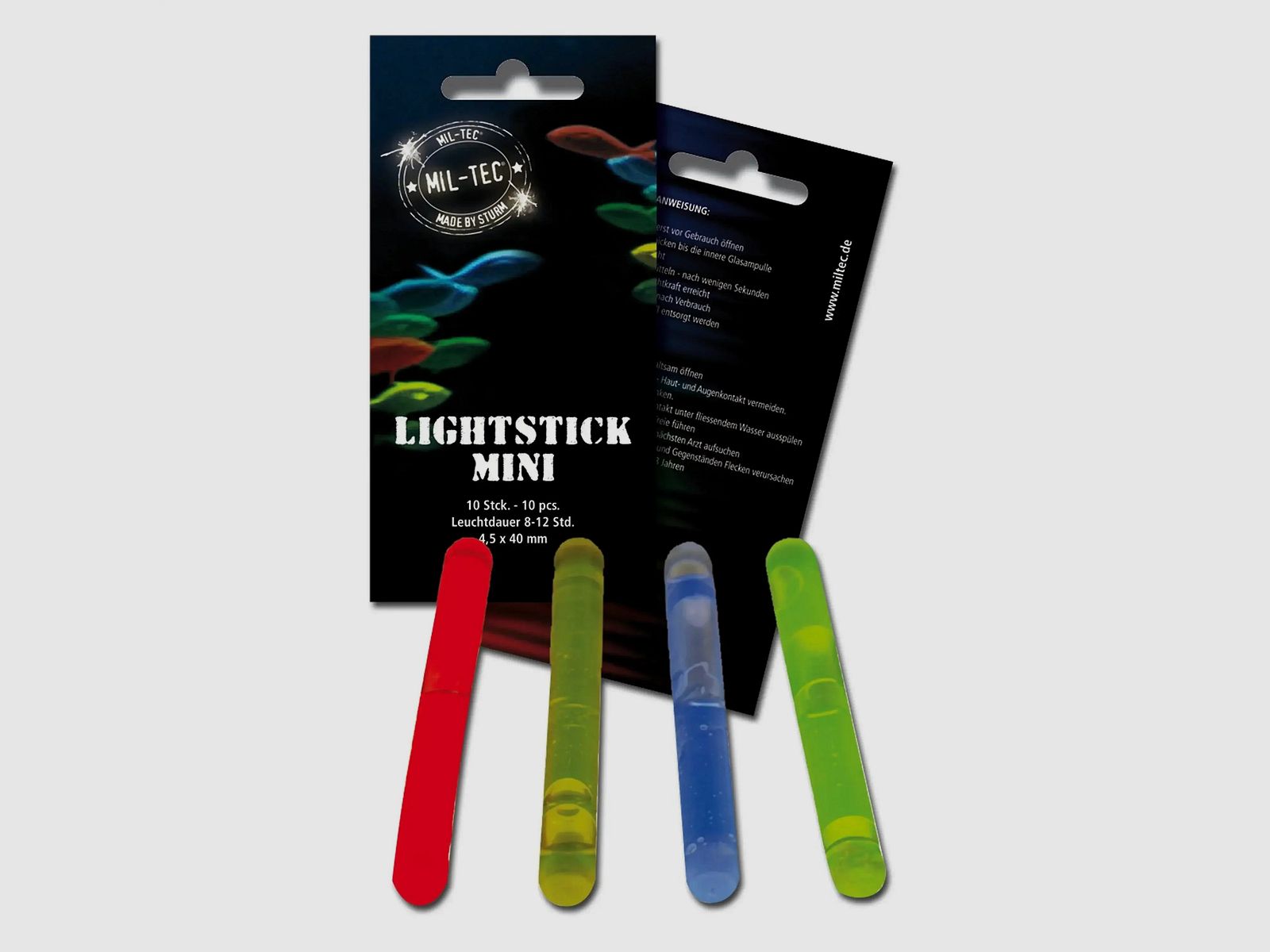 Mil-Tec Mil-Tec Lichtstaaf Mini 10-pack - Rood