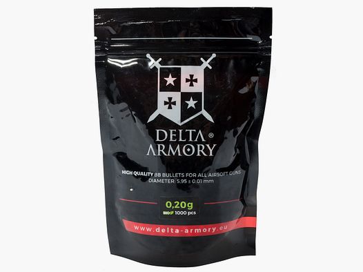 Bio Airsoft BB´s 0.20g (1.000 Stück) diameter 5,95mm - Delta Armory