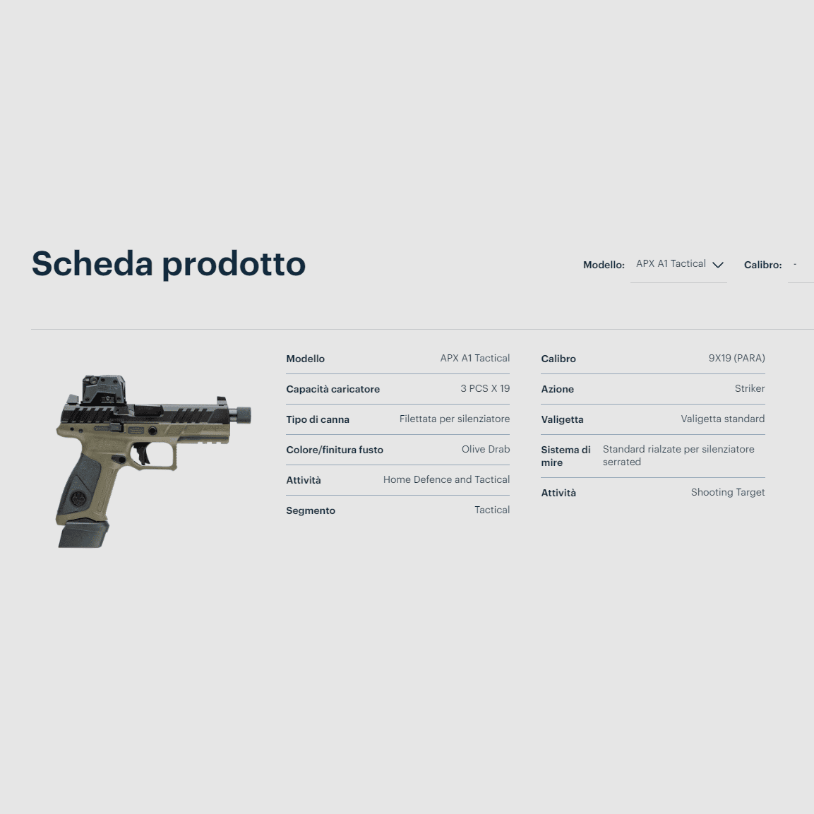 BERETTA APX A1 FS TACTICAL 9X19, billede 2 af 5