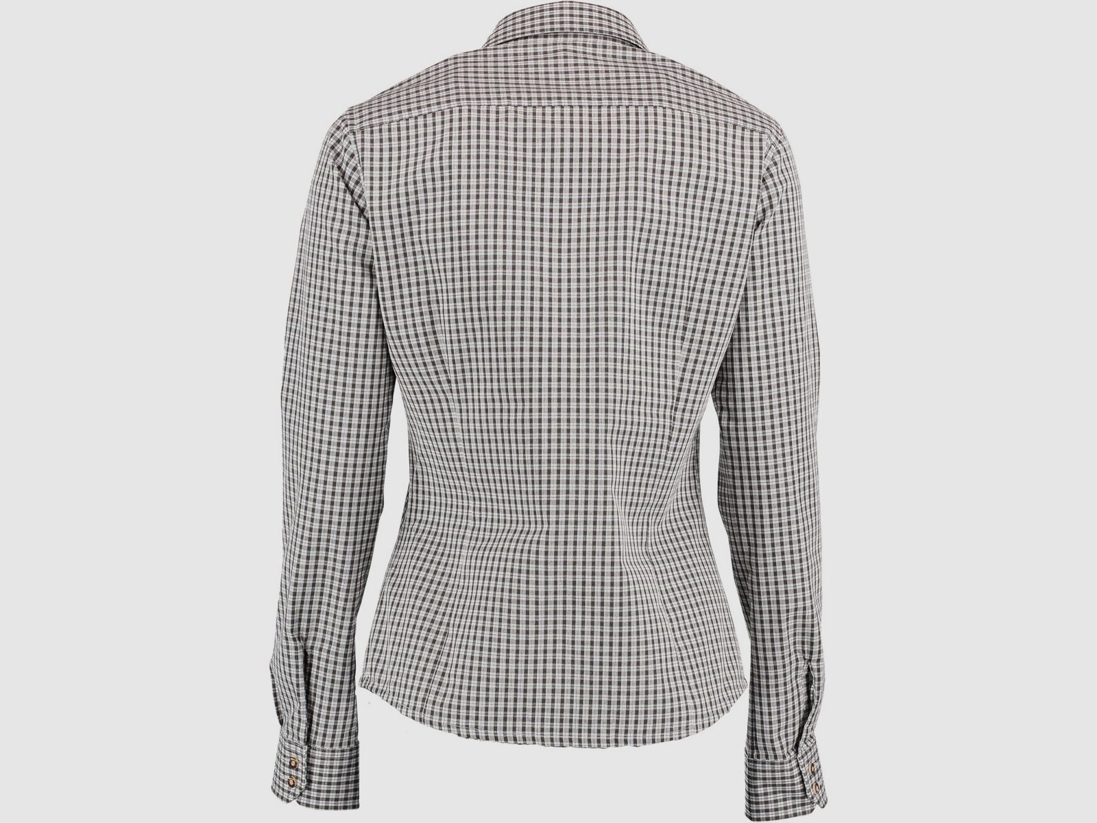 Orbis Textil Damenbluse 1/1 Arm mit Strickerei Dunkelgrün - 34