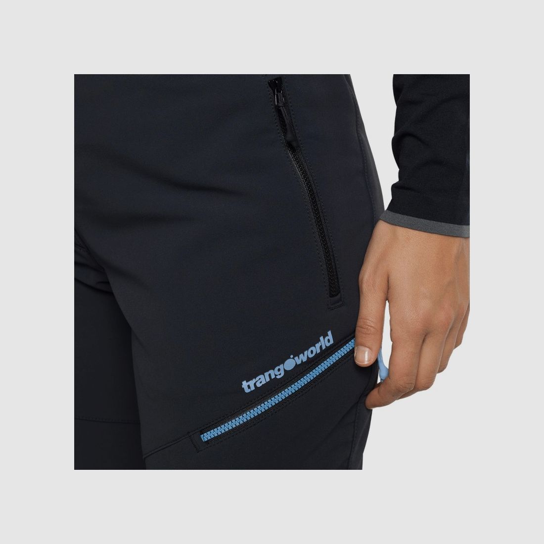 Trangoworld LANGE BROEK NOGUERA V02 ZWART, afbeelding 4 van 6