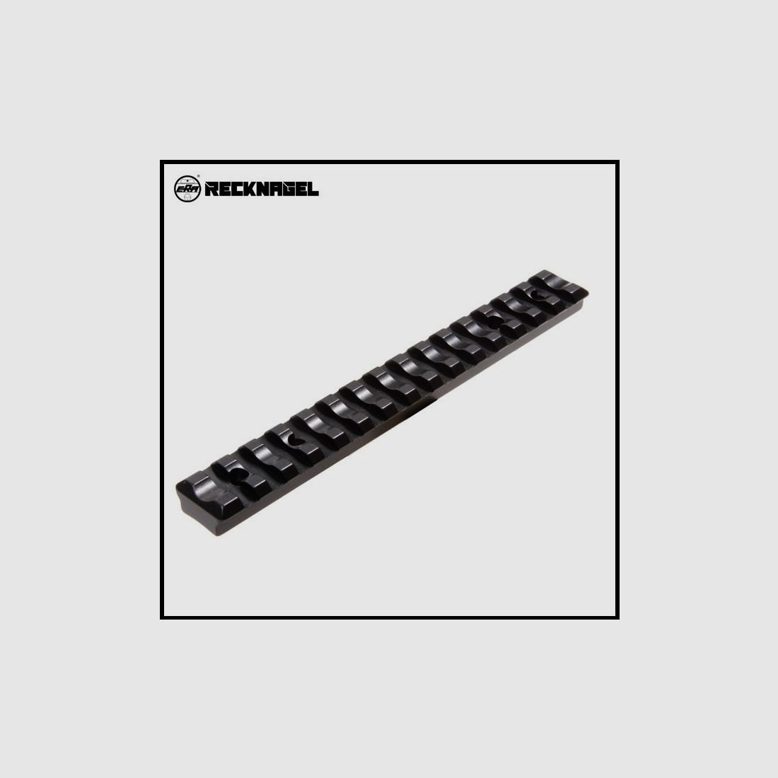 Recknagel mounting rail for Steyr-Mannlicher M, BH9.5 Picatinny with cross grooves, aluminum, black, image 1 of 3