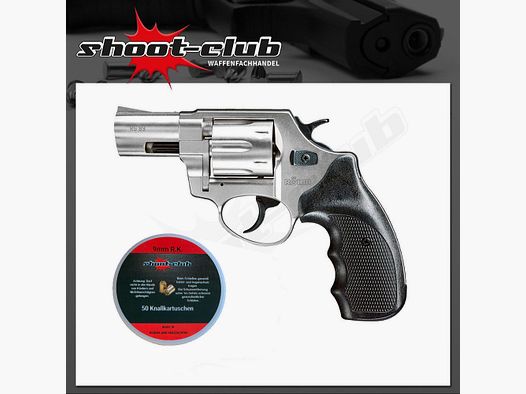 Röhm RG 89 alu chrom Schreckschuss 9 mm R.K. + Platzpatronen