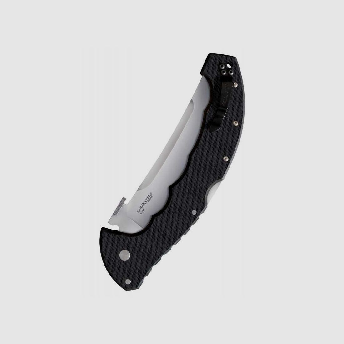 Cold Steel Taschenmesser Talwar, 5 1/2-Zoll Klinge, S35VN, Wellenschliff