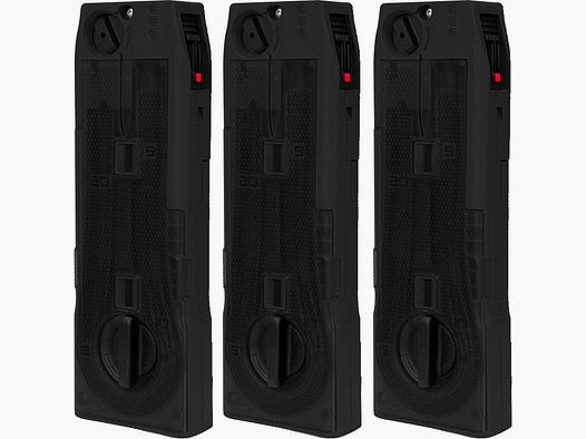 3x Planet Eclipse CF20 / 20 Schuss Magazin FSR (schwarz)
