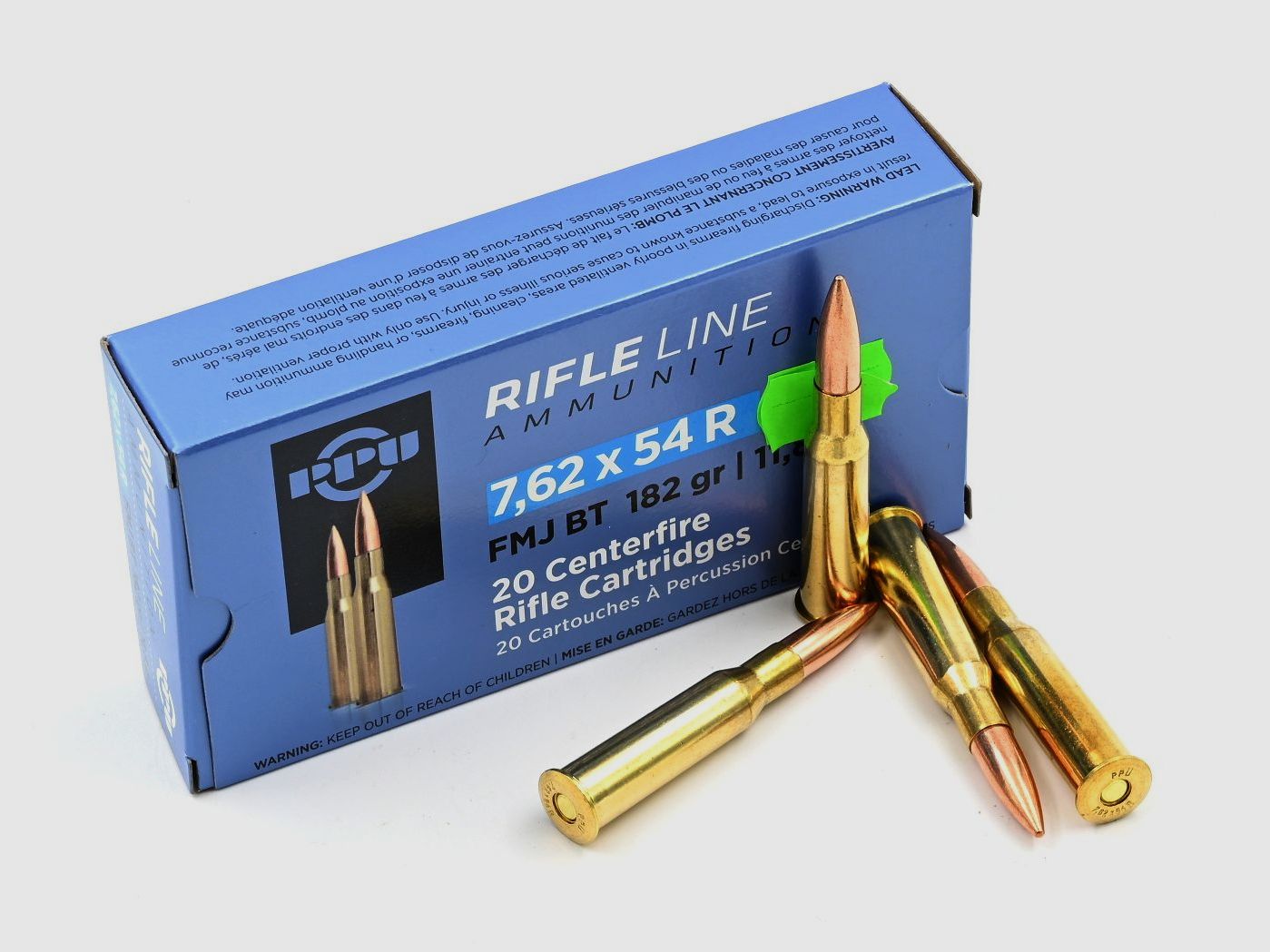 Prvi Partizan, 7.62 x 54R, FMJBT 182gr, 20 pz