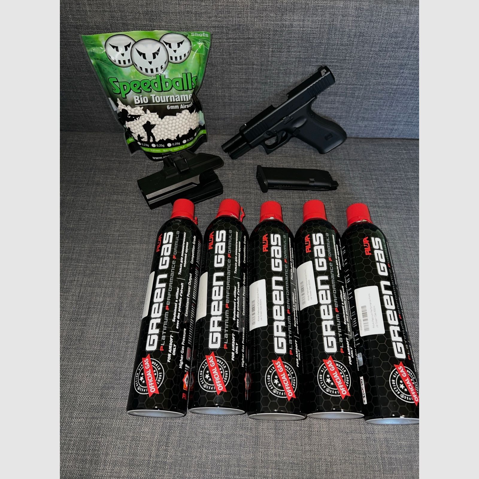 Glock 45 Airsoft mit Metallschlitten GBB 6mm BB schwarz