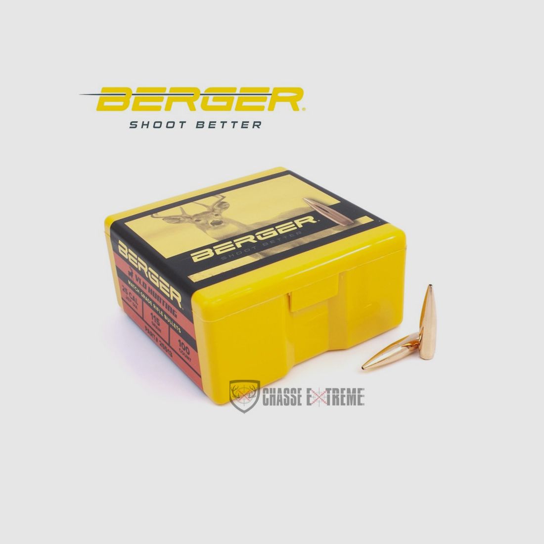 100 Geschosse BERGER Kal 25 115gr VLD Jagd, Bild 2 von 2