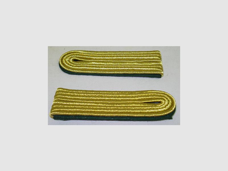 Schulterstück 4 streifig - goldfarbiges Metallgespinst