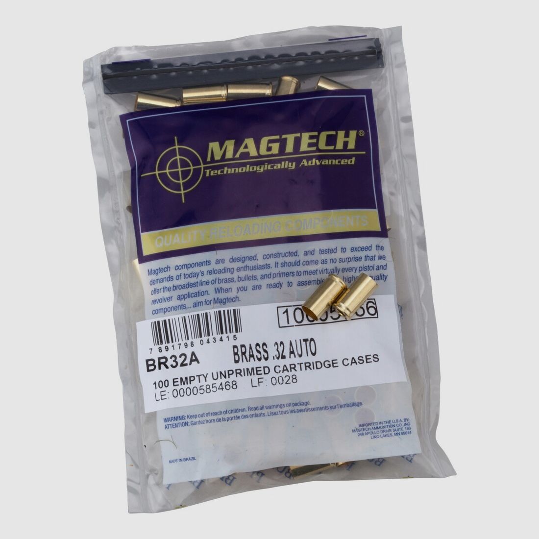 Magtech Sleeves 7.65mm Browning (.32 Auto)
