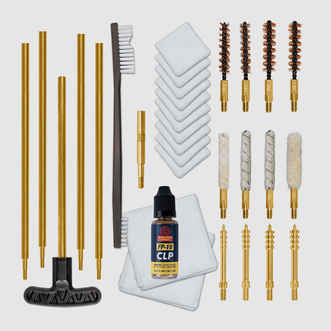 Set di pulizia Otis per .22/.243/.270/.30 incluso box di stoccaggio
