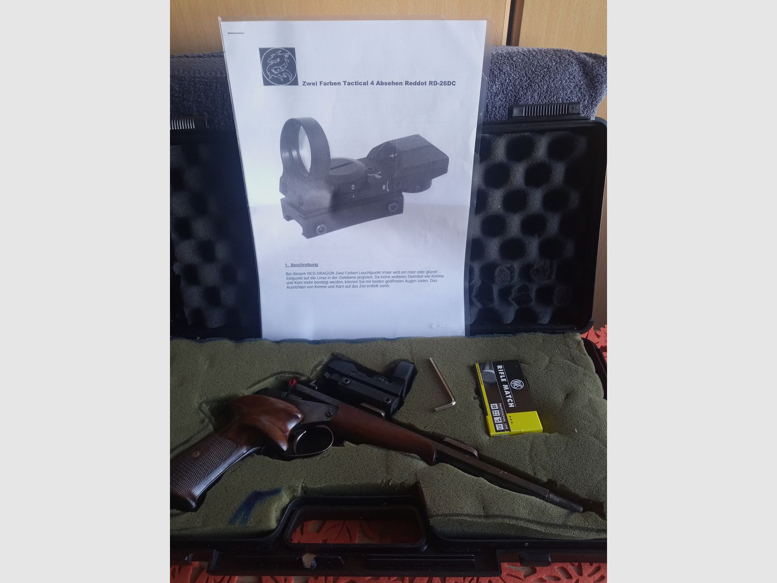 Single-shot pistol 22 lr.