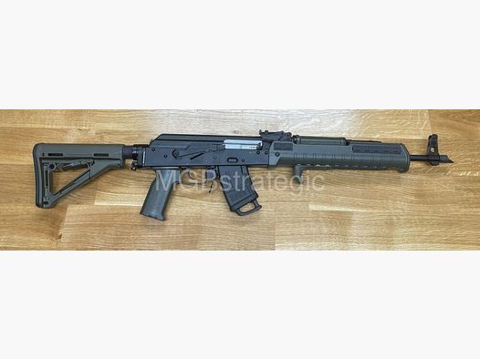 sportlich zugelassen! WBP Jack Sport - halbautom. Büchse 7,62x39 OD Green mit Schubschaft! - System AKM AK47 AK74 // Anbauteile grün