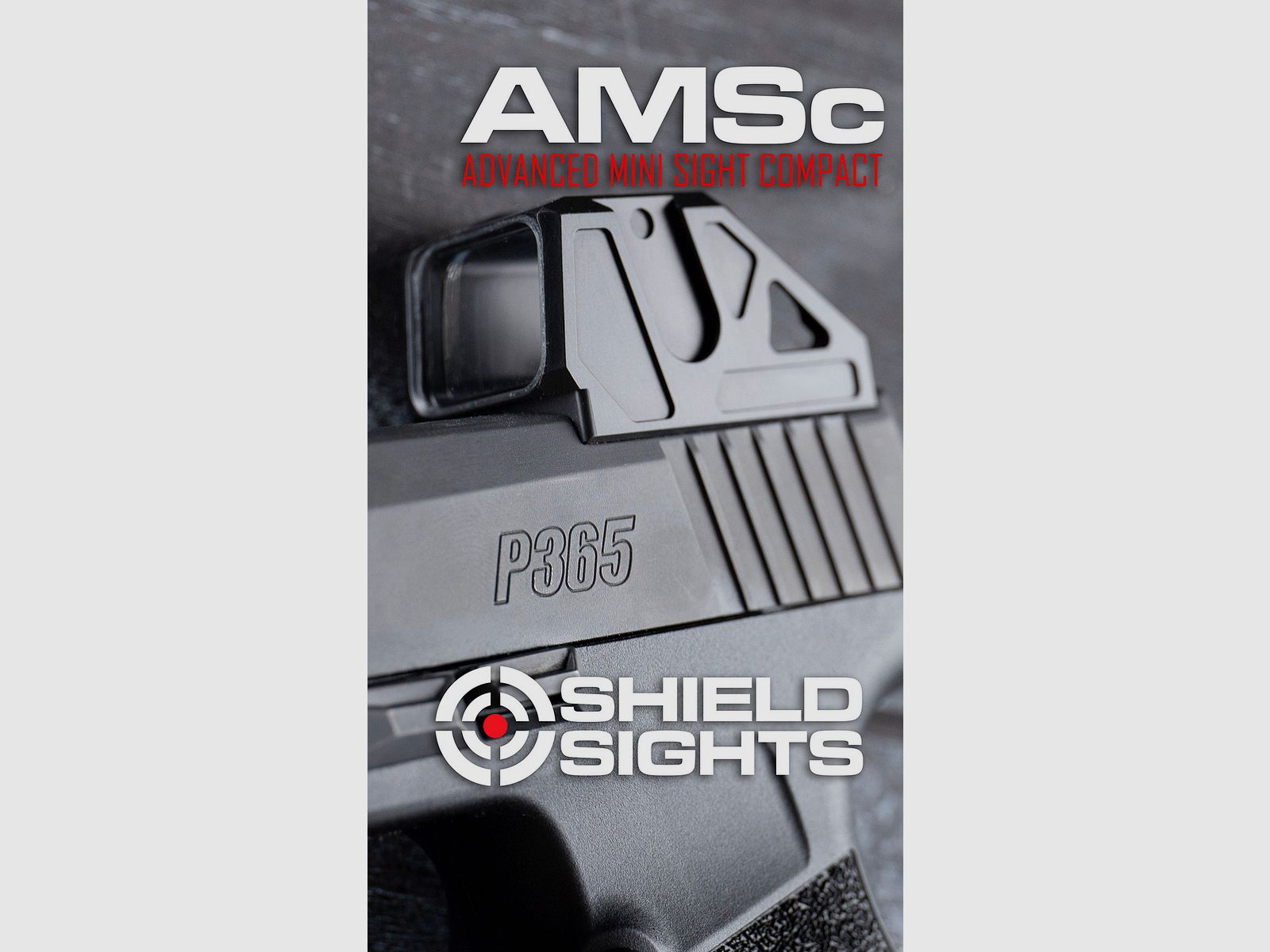 SHIELD Advanced Mini Sight Compact (AMSc) Celownik Czerwony – 4 MOA – Matowy Czarny