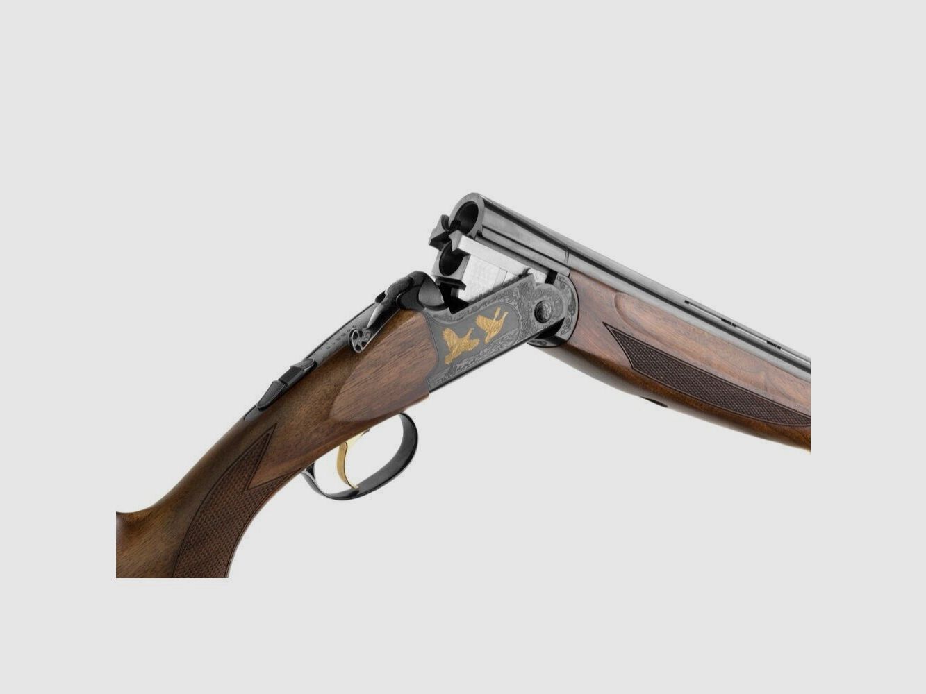 Jagdflinte Fair Classic Schwarzstahl 20/76 – Doppelabzug – Kal. 20/76, Bild 2 von 2
