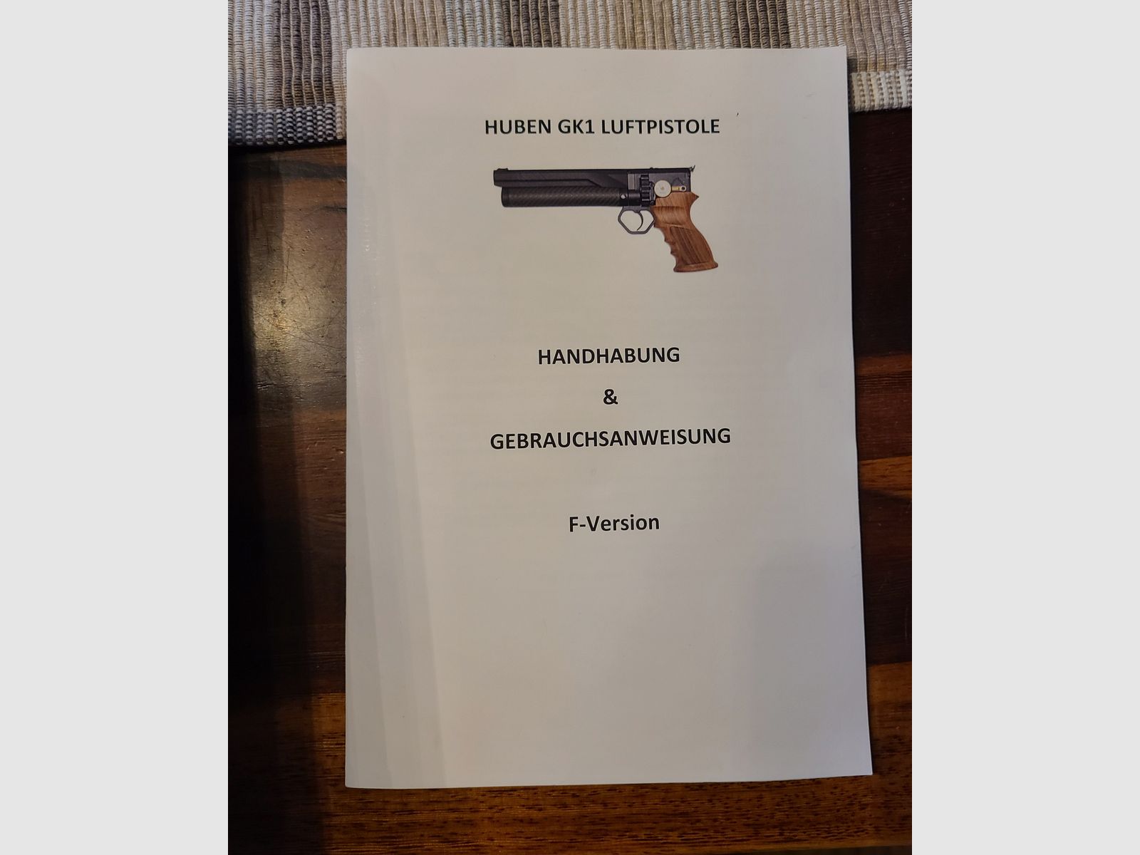 Huben GK1 carabine à air comprimé avec silencieux, image 1 sur 4