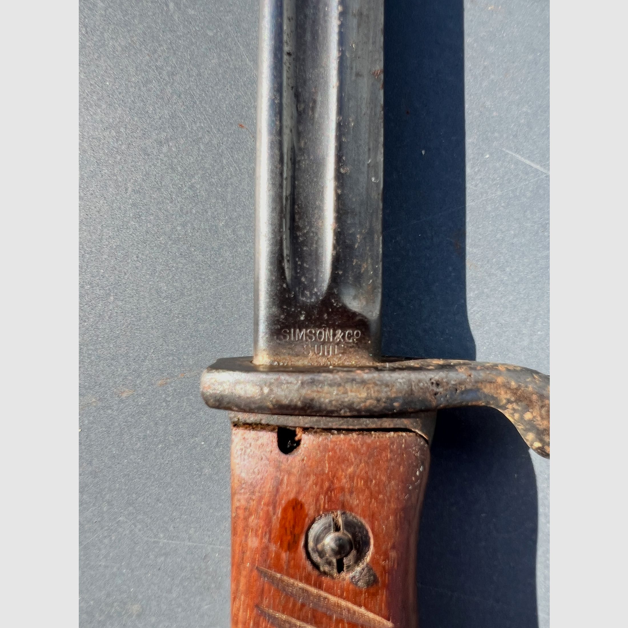 Historisches Bajonett Seitengewehr 98/05 (WK1) – Simson & Co. Suhl