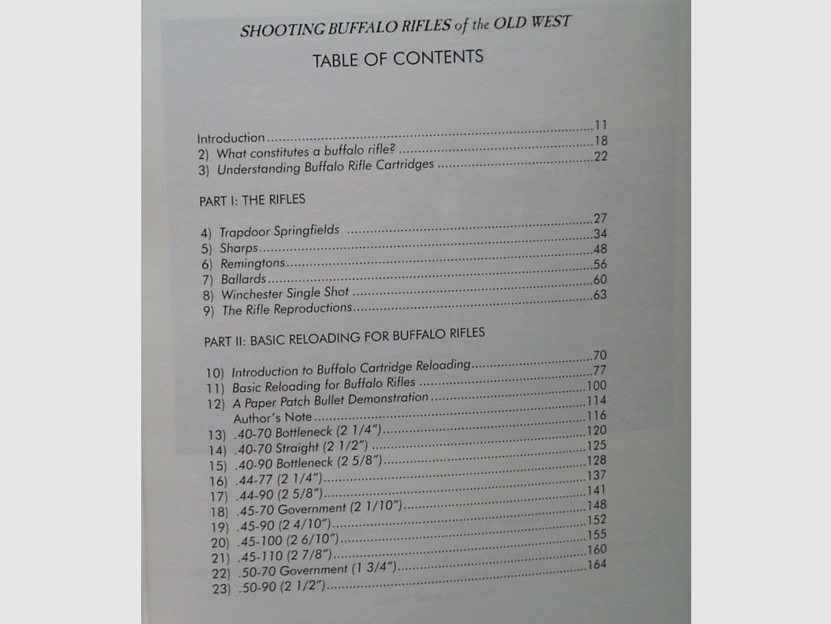 Buch Shooting Buffalo Rifles of the Old West