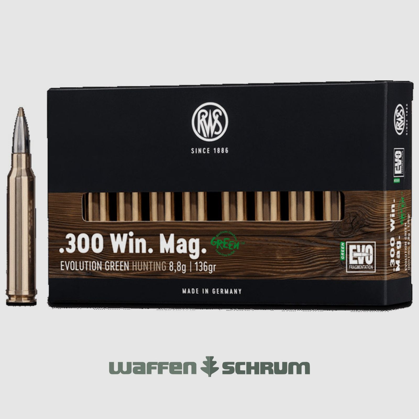 RWS Evo Green 9,0g - 139gr .300WinMag